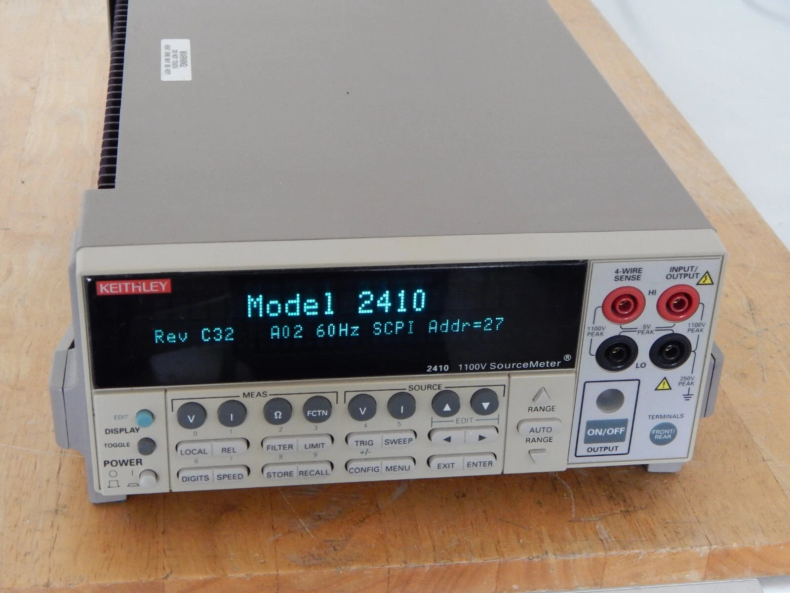 Keithley 2410 1100V SourceMeter High Voltage Keithley 2410 1100V SourceMeter High Voltage